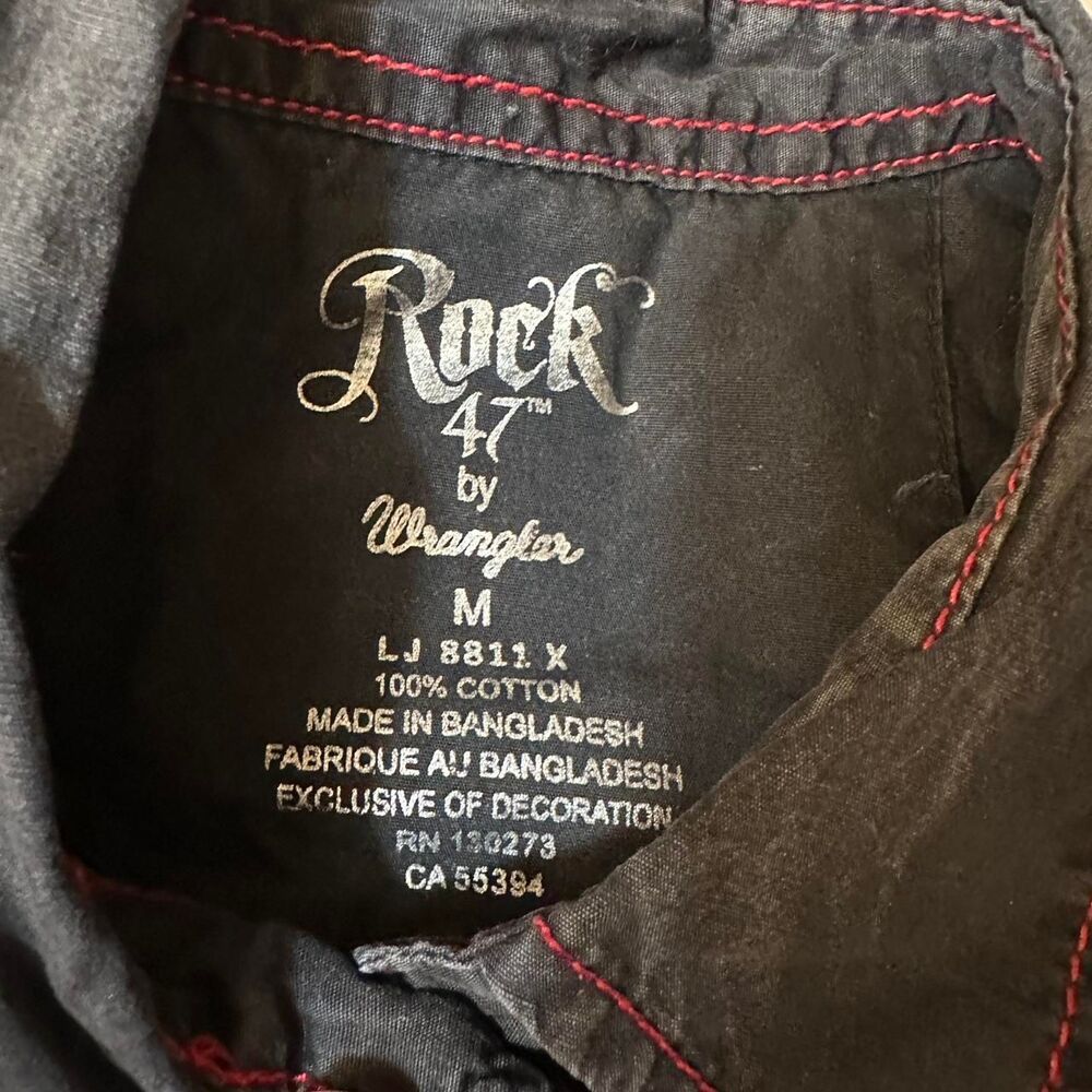 Rock 47 by Wrangler Embellished Western Shirt – Size M - Picture 5 of 6